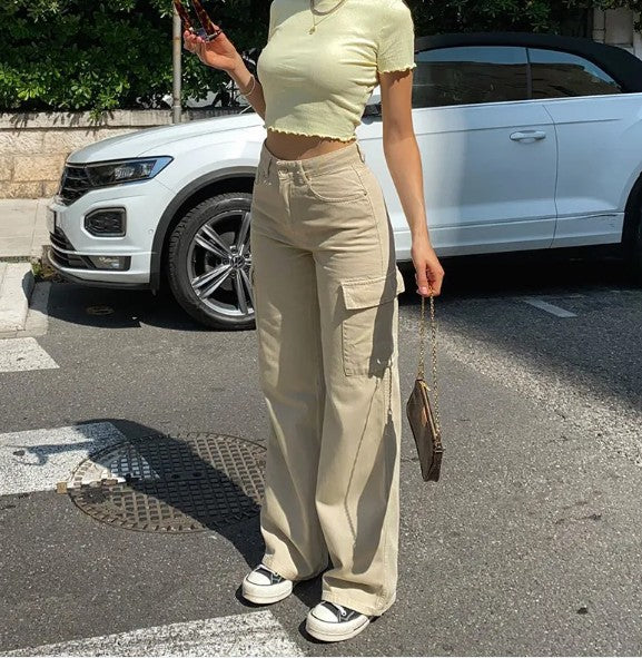 Women's Adjustable Cargo Pants – Streetwear Fit