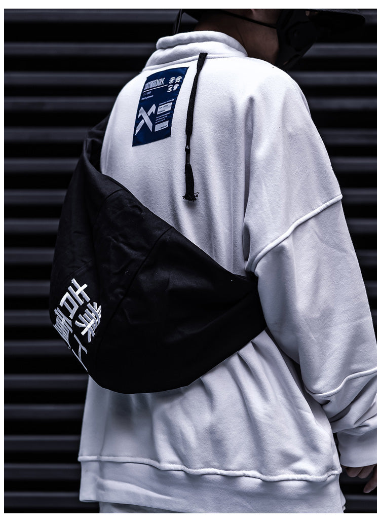Streetwear Embroidered Unisex Crossbody Bag
