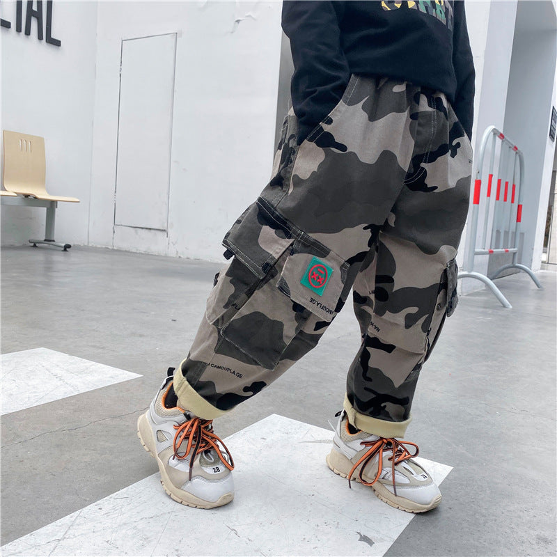 Boys' Autumn Camouflage Trousers