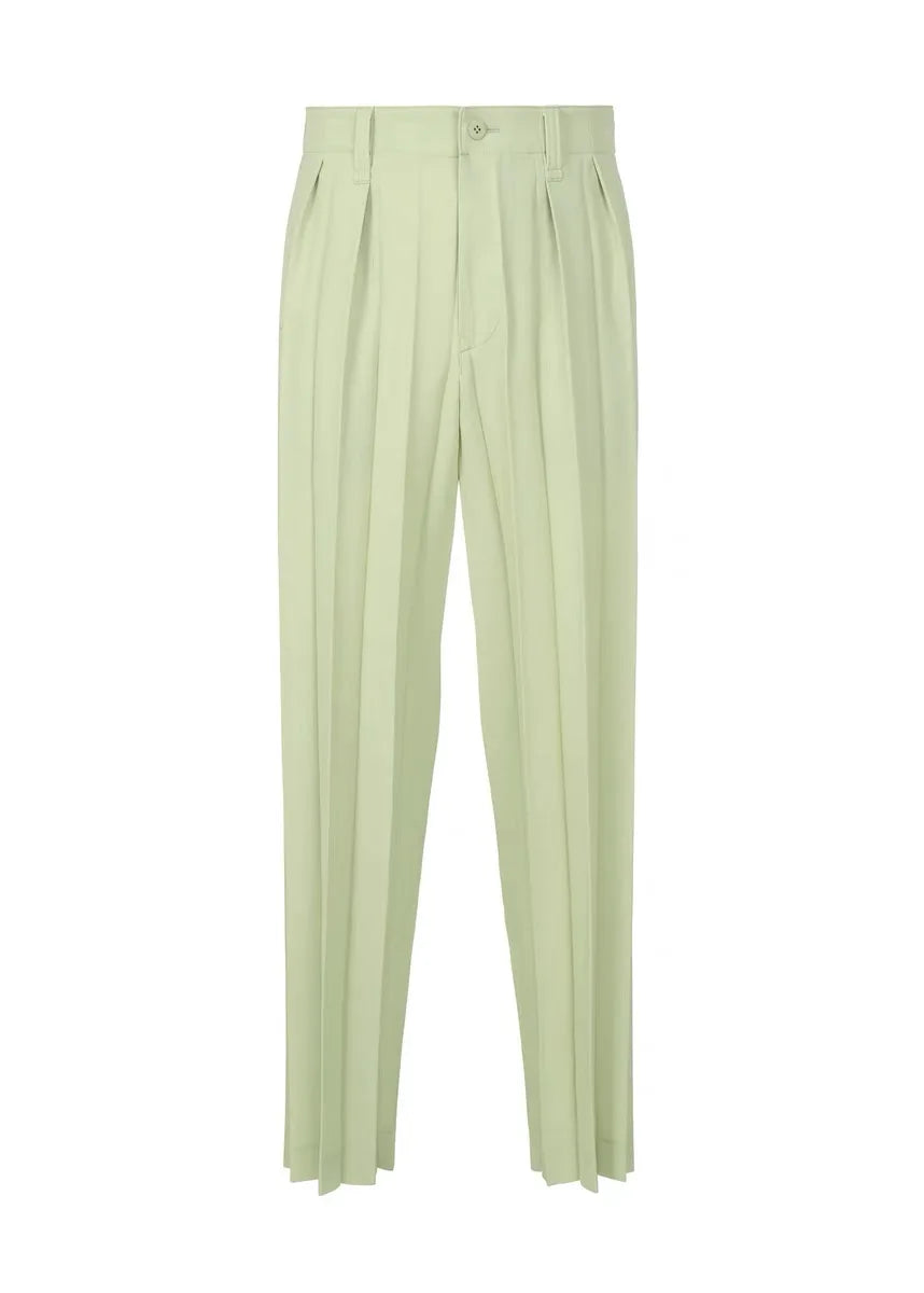 Miyake Fold Winter New Niche Design Casual Loose Thin Origami Straight Leg Dress Pants