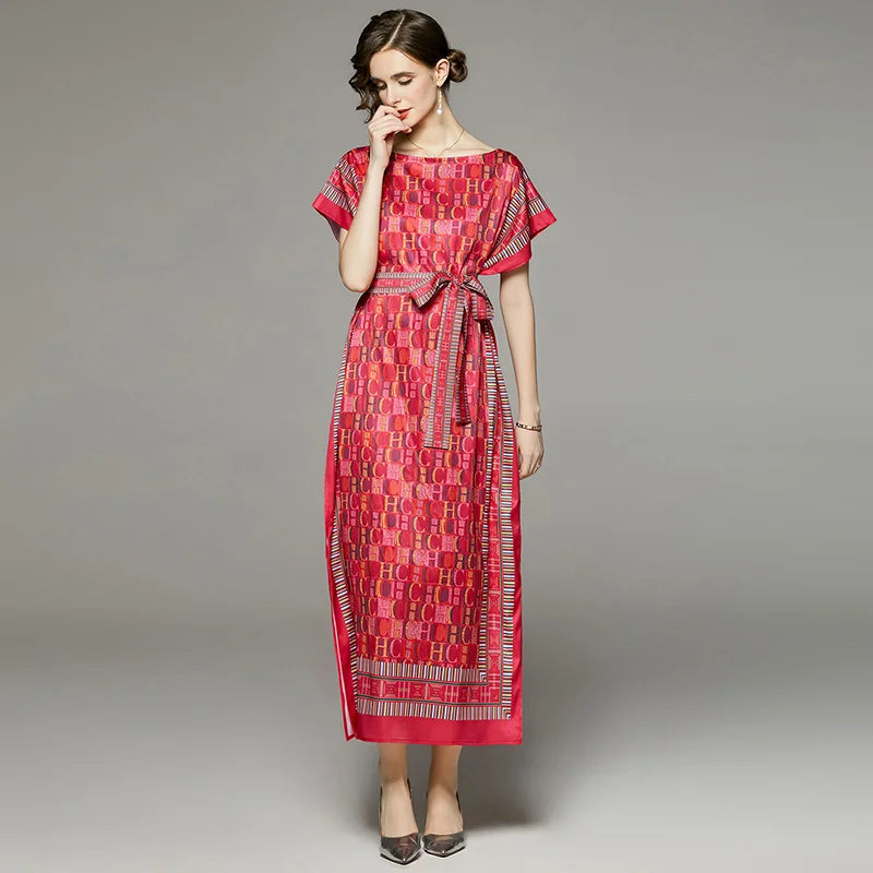 Autumn Gorgeous Flower Print Mini Dress Women's Stand Long Lantern Sleeve Single Breasted Sashes Lace Up Beach Party Vestidos