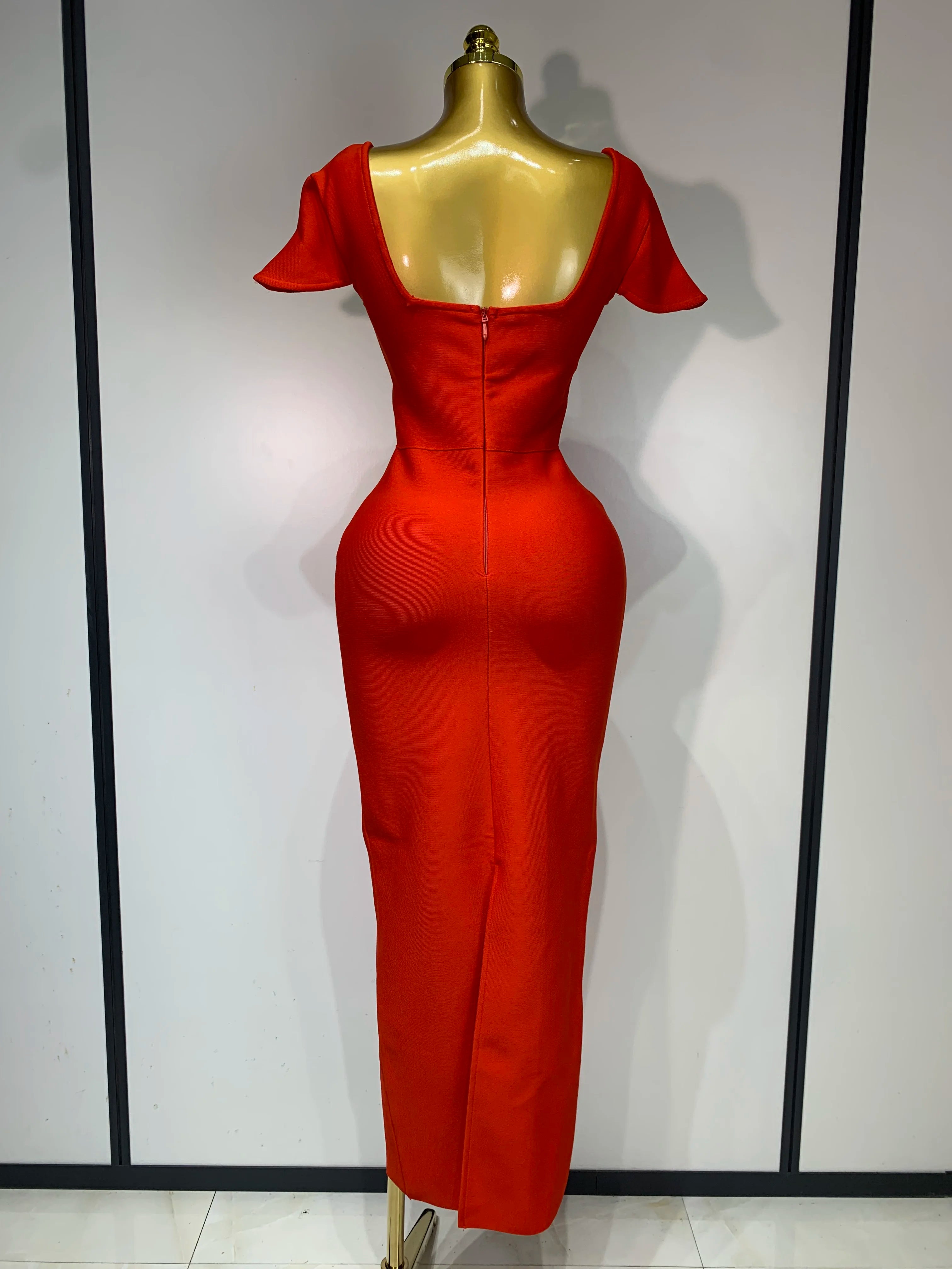 Women Sexy Square Collar Diamonds Bodycon Bandage Dress 2025 Celebrity Elegant Evening Club Party Luxury Birthday Dresses