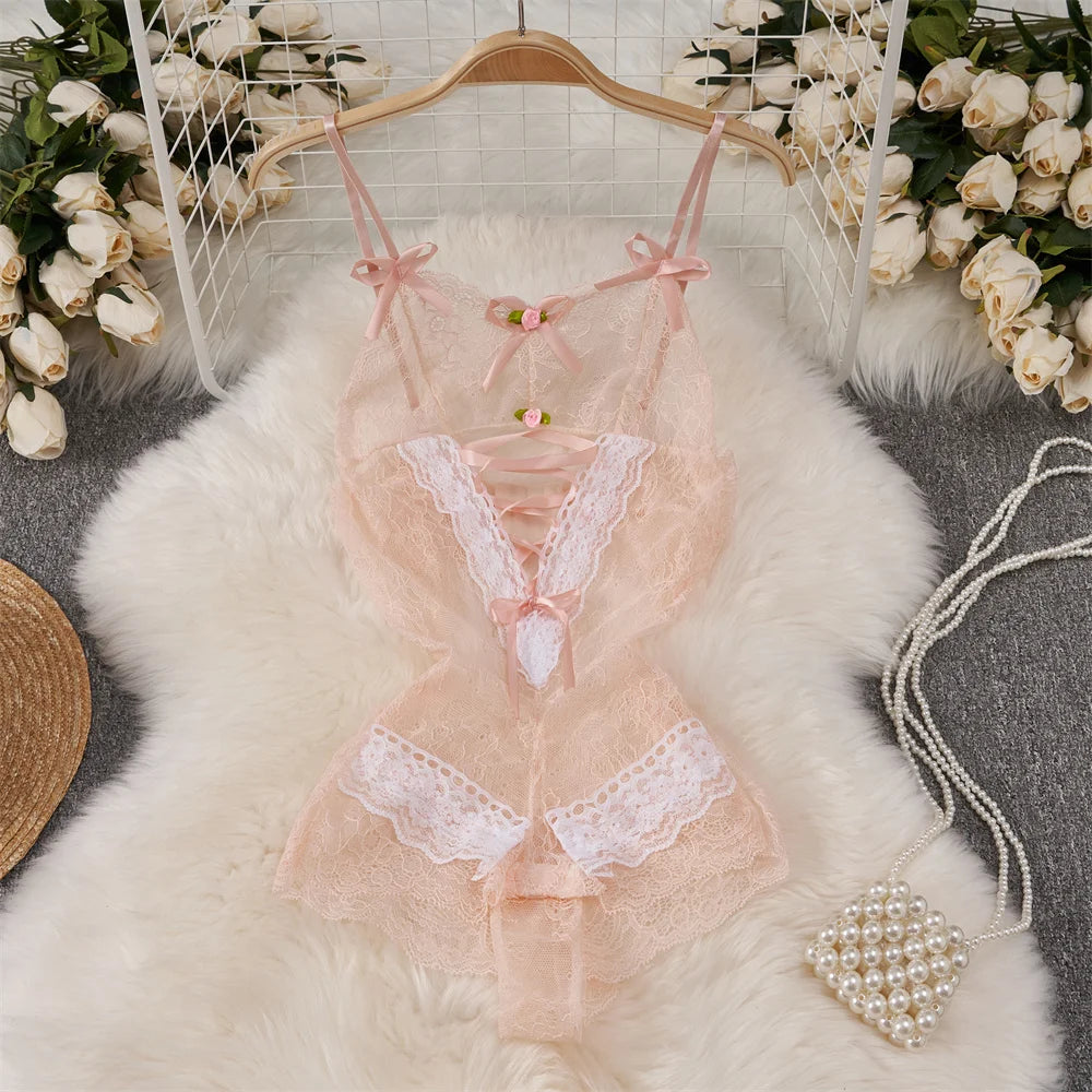 Sexy Japan Sleeveless Slim Fit Kimono Elegant Print Pajama V-Neck Irregular Short Dress Erotic Lingerie Women Hotsweet Nightgown