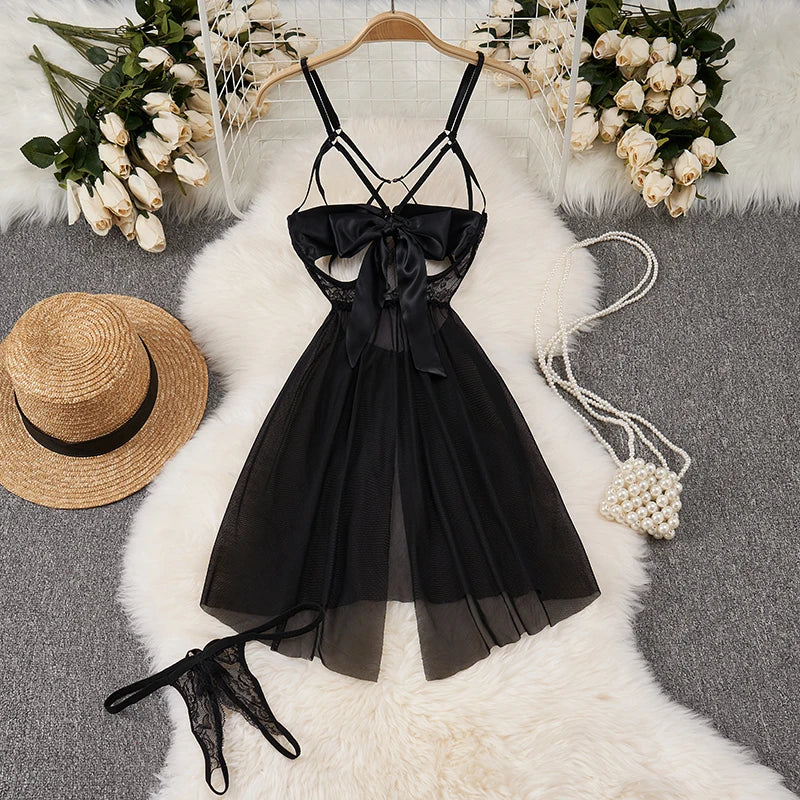 Sexy Japan Sleeveless Slim Fit Kimono Elegant Print Pajama V-Neck Irregular Short Dress Erotic Lingerie Women Hotsweet Nightgown