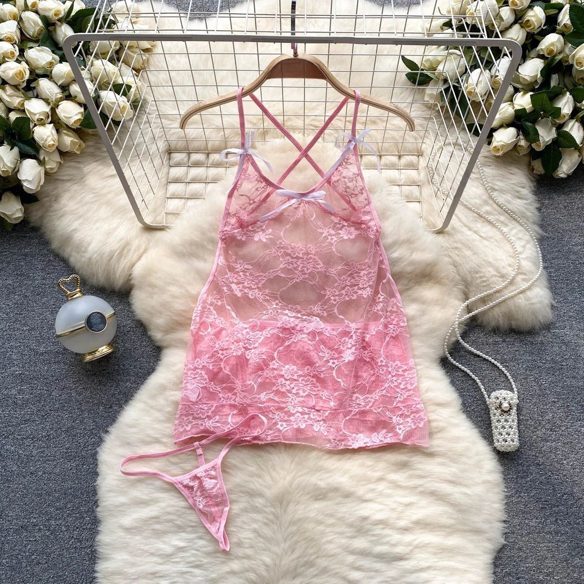 Sexy Japan Sleeveless Slim Fit Kimono Elegant Print Pajama V-Neck Irregular Short Dress Erotic Lingerie Women Hotsweet Nightgown