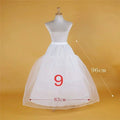 New Arrival 3 Hoop Ball Gown Petticoat Underskirt Wedding Bridal Dress Jupon Mariage Halka Rockabilly With Tulle