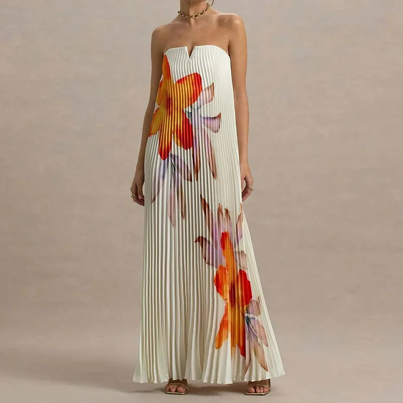 Solid Loose Patchwork Simple Maxi Dress, Women Summer Casual Sleeveless Chic Party Dress, Backless Sexy Holiday Dress Vestidos