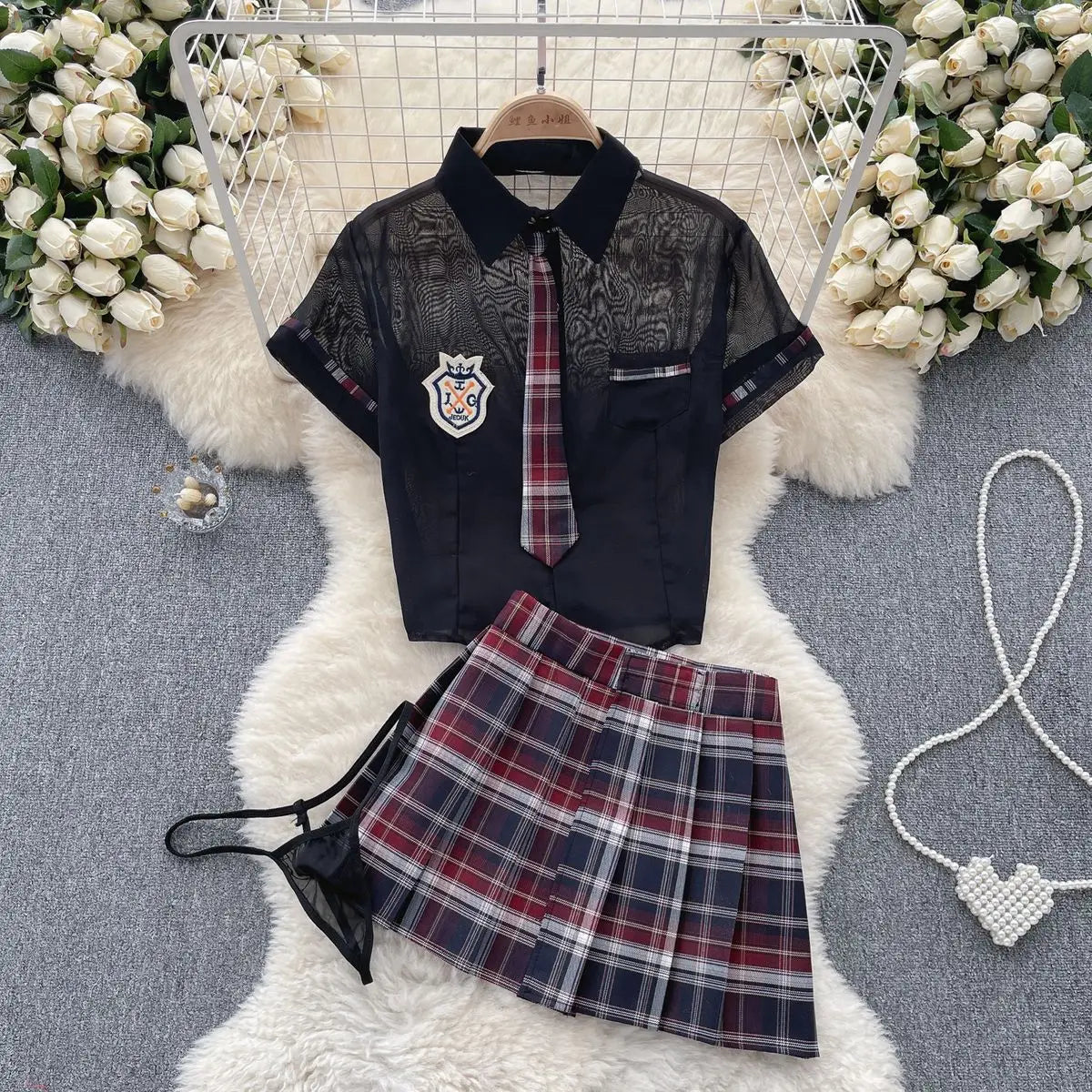Sexy Japan Sleeveless Slim Fit Kimono Elegant Print Pajama V-Neck Irregular Short Dress Erotic Lingerie Women Hotsweet Nightgown
