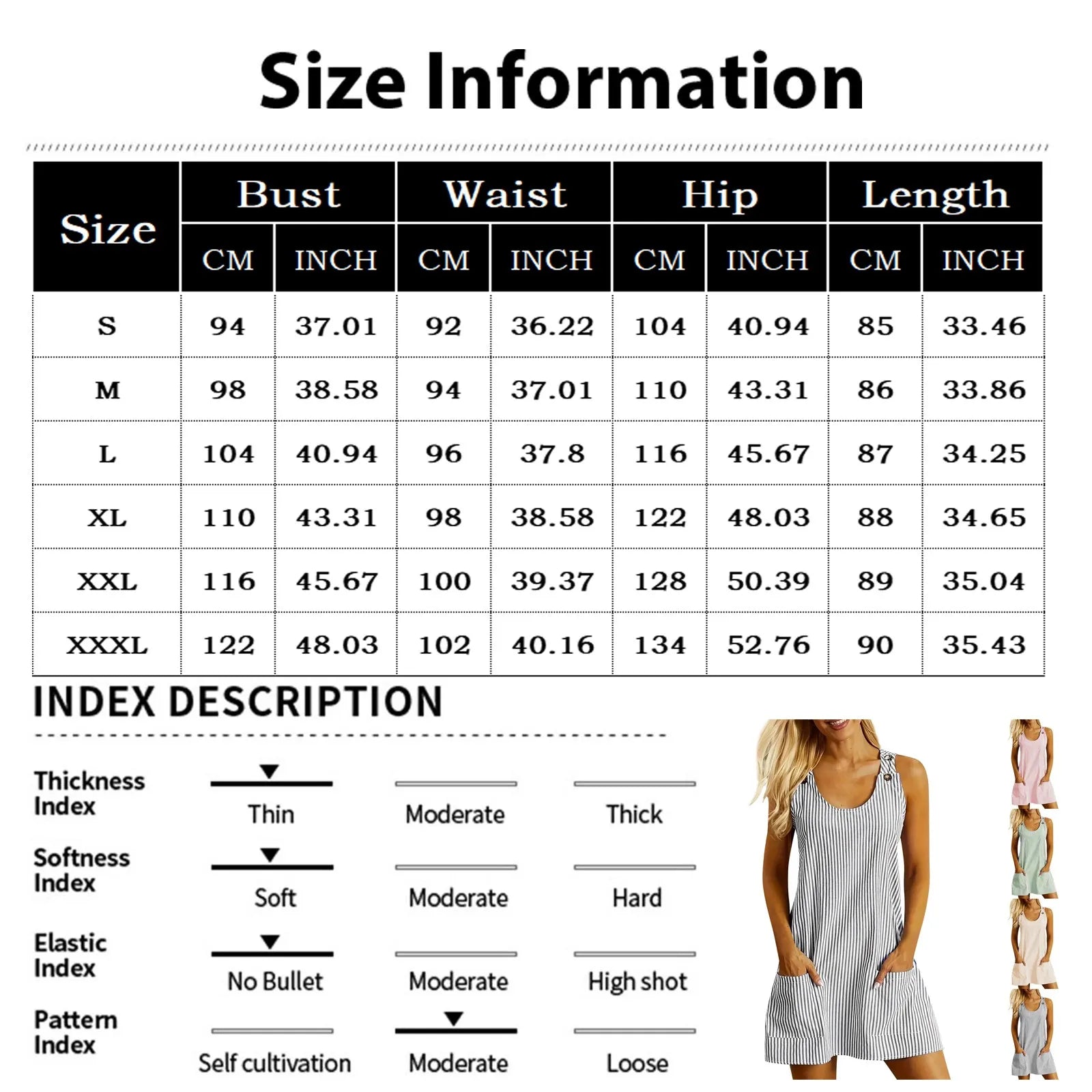 Summer Fashion Stripped Patchwork Commuting U-Neck Sleeveless Pockets Back Button Casual Straight Slimming Mini Dress For Women