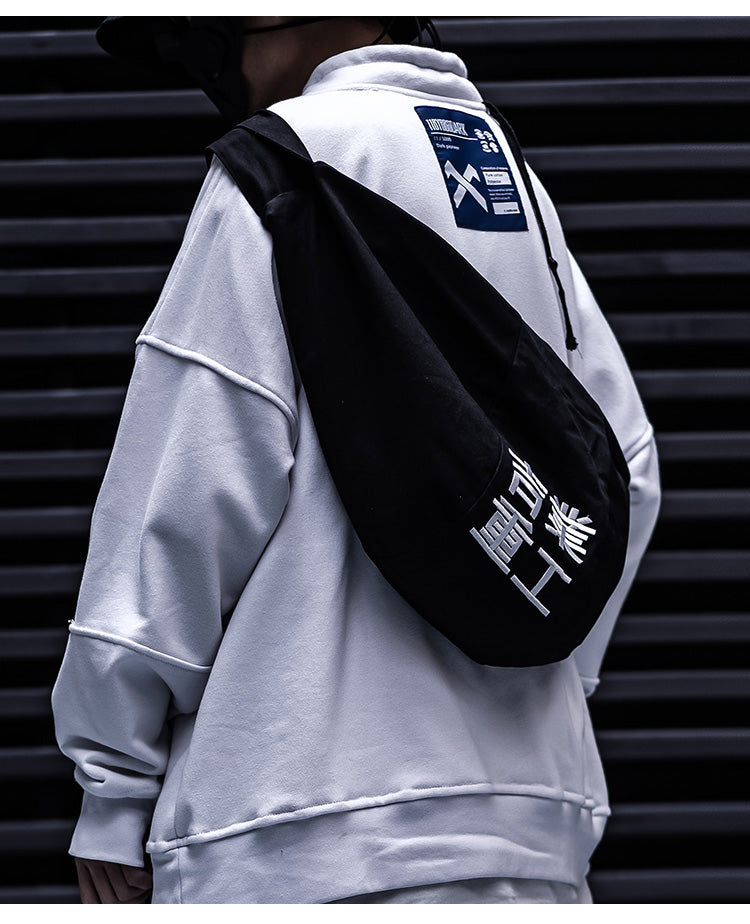 Streetwear Embroidered Unisex Crossbody Bag