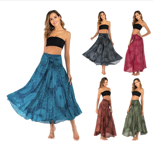 Boho Indian Printed Long Skirts (One Piece)